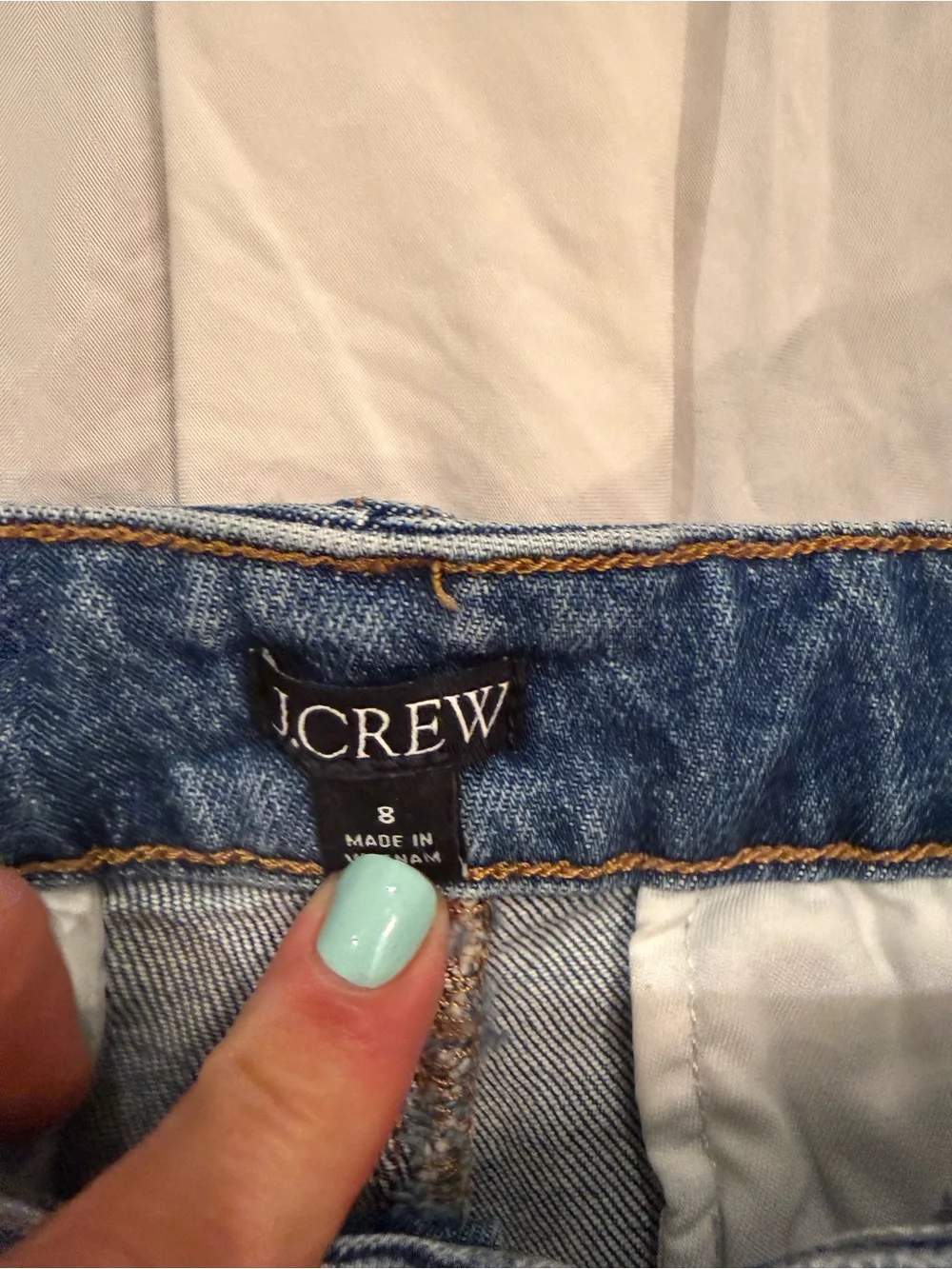 J. Crew Medium Blue Denim High-Rise Jean Shorts